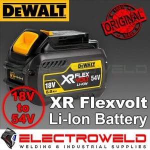 Image presents Dewalt 18v-54v 6.0ah Xr Flexvolt Battery, Li-ion Lithium-Ion Cordless, Dcb546-xe 1