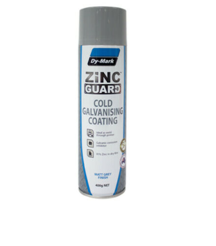 image presents Dy-Mark Zinc Guard Spray Cold Galvanising Coating Metal Protection Primer-2