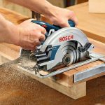 Image presents GENUINE BOSCH HAND HELD CIRCULAR SAW 184MM 7 + FREE WOOD BLADE - GKS 190 TURBO 7