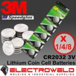 Image presents GP CR2032 Battery 3v Lithium Li-Ion Coin Cell For Speedglas Welding Helmet - 9100XXI