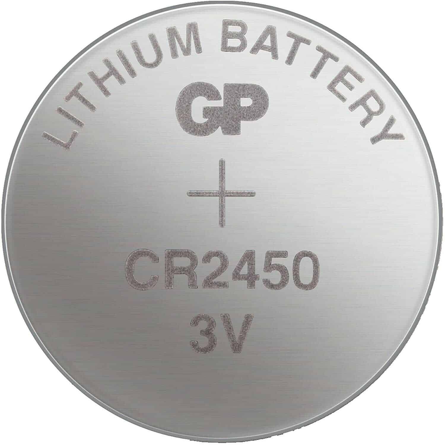 Image presents GP CR2450 Battery 3v Lithium Li-ion Coin Cell For Unimig Welding Helmet RWX6000 / RWX8000 - 3