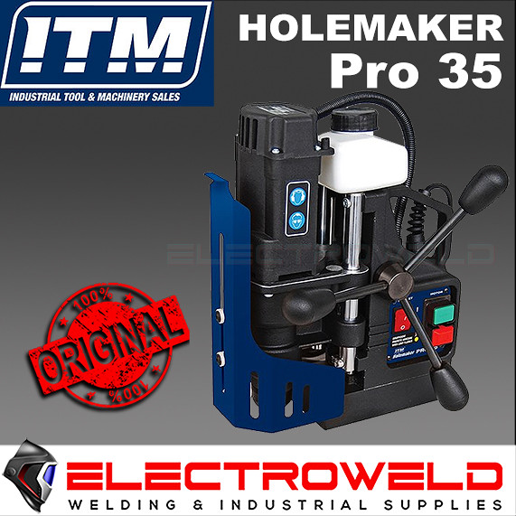 image presents Holemaker Pro 35 Magnetic Base Drill Hole Annular Cutter Metal Drilling HMPRO35