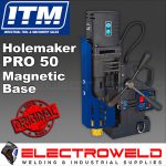 image presents Holemaker Pro 50 Magnetic Base Drill Hole Annular Cutter Steel Drilling, HMPRO50