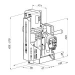 image presents Holemaker Pro 50 Magnetic Base Drill Hole Annular Cutter Steel Drilling, HMPRO50-2