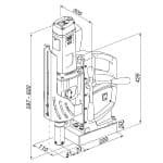 image presents Holemaker Special 110 Magnetic Base Drill Annular Cutting Steel Drilling 3MT-3