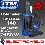 image presents Holemaker Special 140 Magnetic Base 240V Hole Annular Cutter Steel Drilling, 4MT