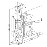 image presents Holemaker Special 140 Magnetic Base 240V Hole Annular Cutter Steel Drilling, 4MT-3