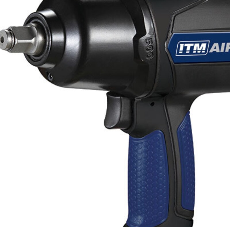 Image presents ITM 1/2" AIR IMPACT WRENCH, PNEUMATIC AIR TOOL RATTLE GUN, 850NM - TM340-136