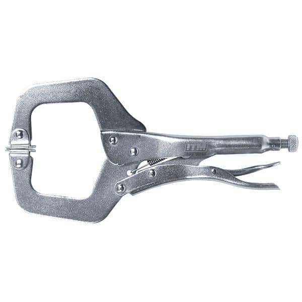 Image presents ITM 275mm 11" C Clamp Locking Pliers With Swivel Pad Vice Grip - Tm603-102 - 2