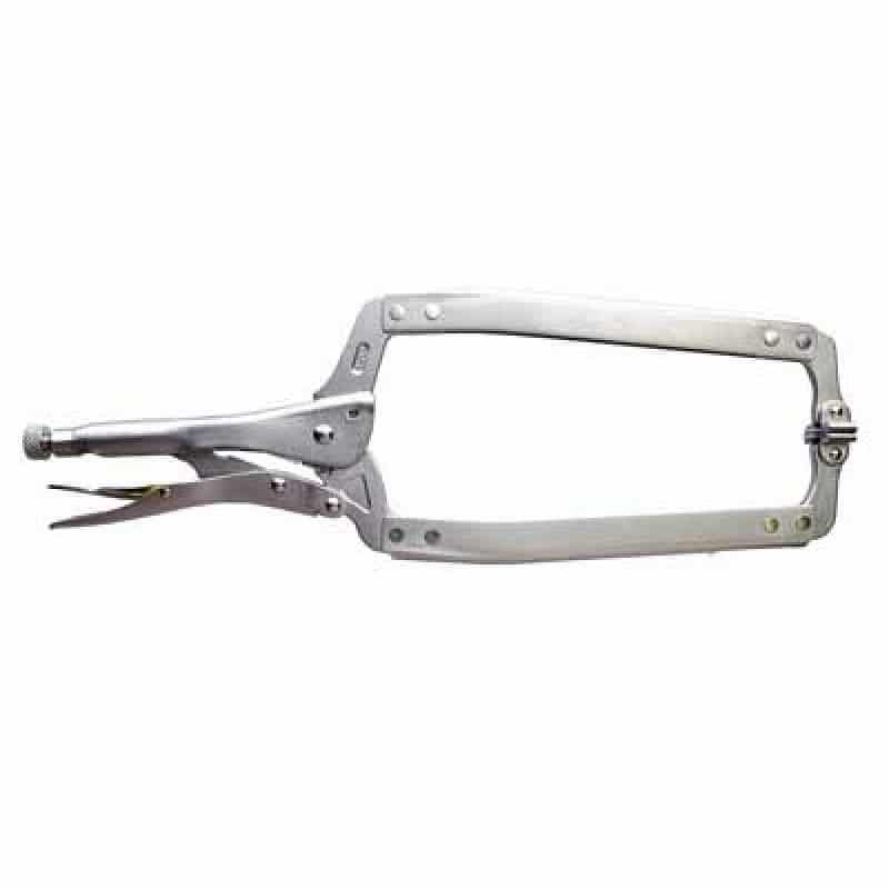 Image presents ITM 450mm 18" C Clamp Locking Pliers With Swivel Pad Vice Grip - TM603-103 - 3