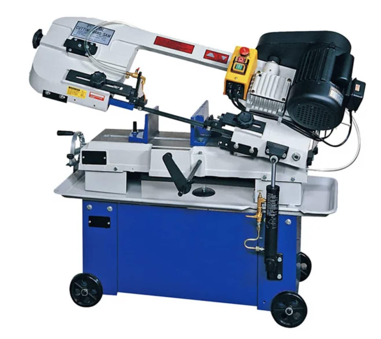 Image presents ITM BANDSAW, 180MM CAPACITY 4 SPEED HORIZONTAL AND VERTICAL CUTTING TABLE UE712A