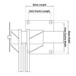 Image presents ITM Offset Steel Bench Vice Clamp 100mm 125mm 150mm 200mm - Tm104-100 / Tm104-125 / Tm104-200 - 3