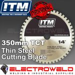 IMAGE PRESENTS 350mm 14" Tct Drop Saw Blade, Sheetmetal Mitre Cutting Wheel, S14 Ssbl350-ts