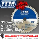 IMAGE PRESENTS 350mm 14" Tct Drop Saw Blade, Sheetmetal Mitre Cutting Wheel, S14 Ssbl350-ts 1