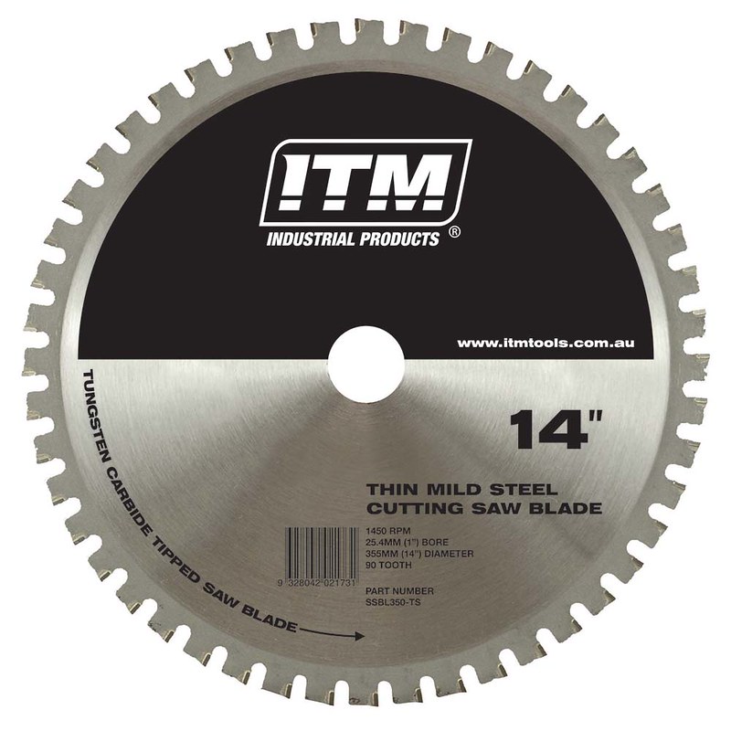 IMAGE PRESENTS 350mm 14" Tct Drop Saw Blade, Sheetmetal Mitre Cutting Wheel, S14 Ssbl350-ts 6