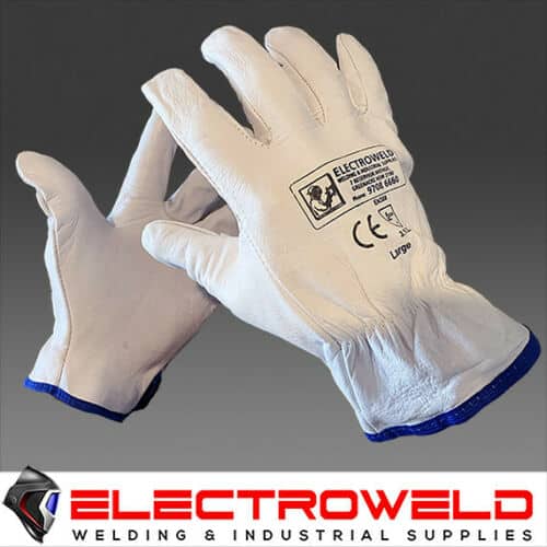 Image presents Leather Rigger Gloves Safety Work Welding Gardening - 1