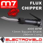 Image presents M7 290MM AIR FLUX CHIPPER PNEUMATIC NEEDLE CHISEL SCALER MIGHTY SEVEN M7-SN1032