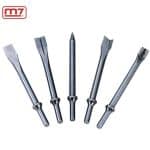 image presents M7 Air Hammer Set M7-SC211C + 5 Chisels Chipping Scraping Round Shank M7-SC0517C-6