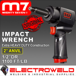 image presents M7 Air Impact Wrench 1-2 Socket Driver Extended 2 Anvil Pneumatic M7-NC4256Q-2