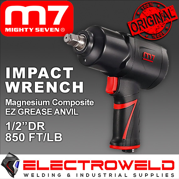 image presents M7 Air Impact Wrench 1-2 Socket Driver Ez Grease Pneumatic Mighty 7 M7-NC4233QH