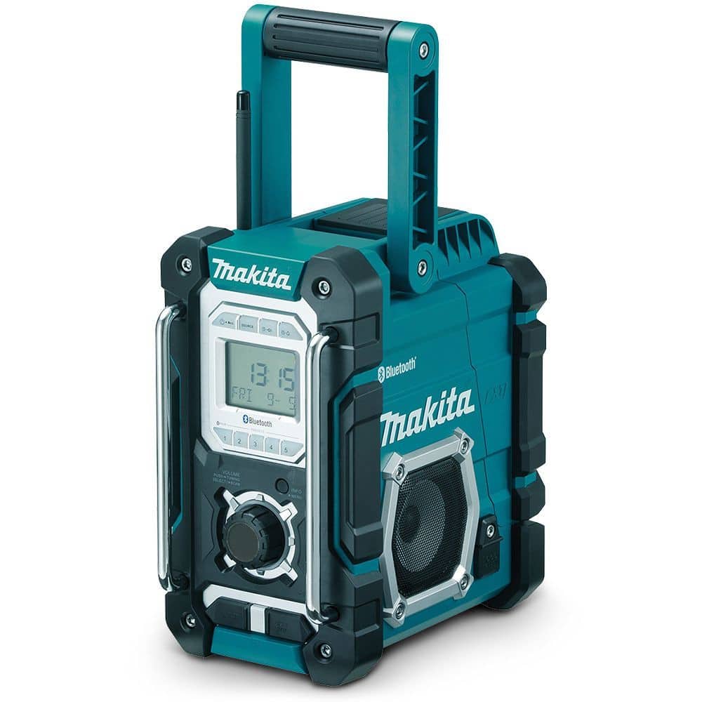 Image presents MAKITA 7.2 18V JOBSITE RADIO CORDLESS BLUETOOTH USB SPEAKER DMR108 SKIN ONLY