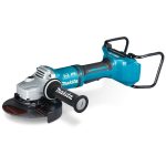 Image presents MAKITA 9 230MM 36V CORDLESS ANGLE GRINDER + 2X 5.0AH BATTERIES + DUAL CHARGER 6