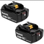 Image presents Makita 18v 2 X 5.0ah Li-ion Batteries + Cordless Dual 2 Port Charger Dc18rd 7