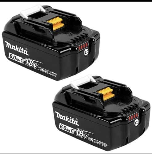 Image presents Makita 18v 2 X 5.0ah Li-ion Batteries + Cordless Dual 2 Port Charger Dc18rd 7