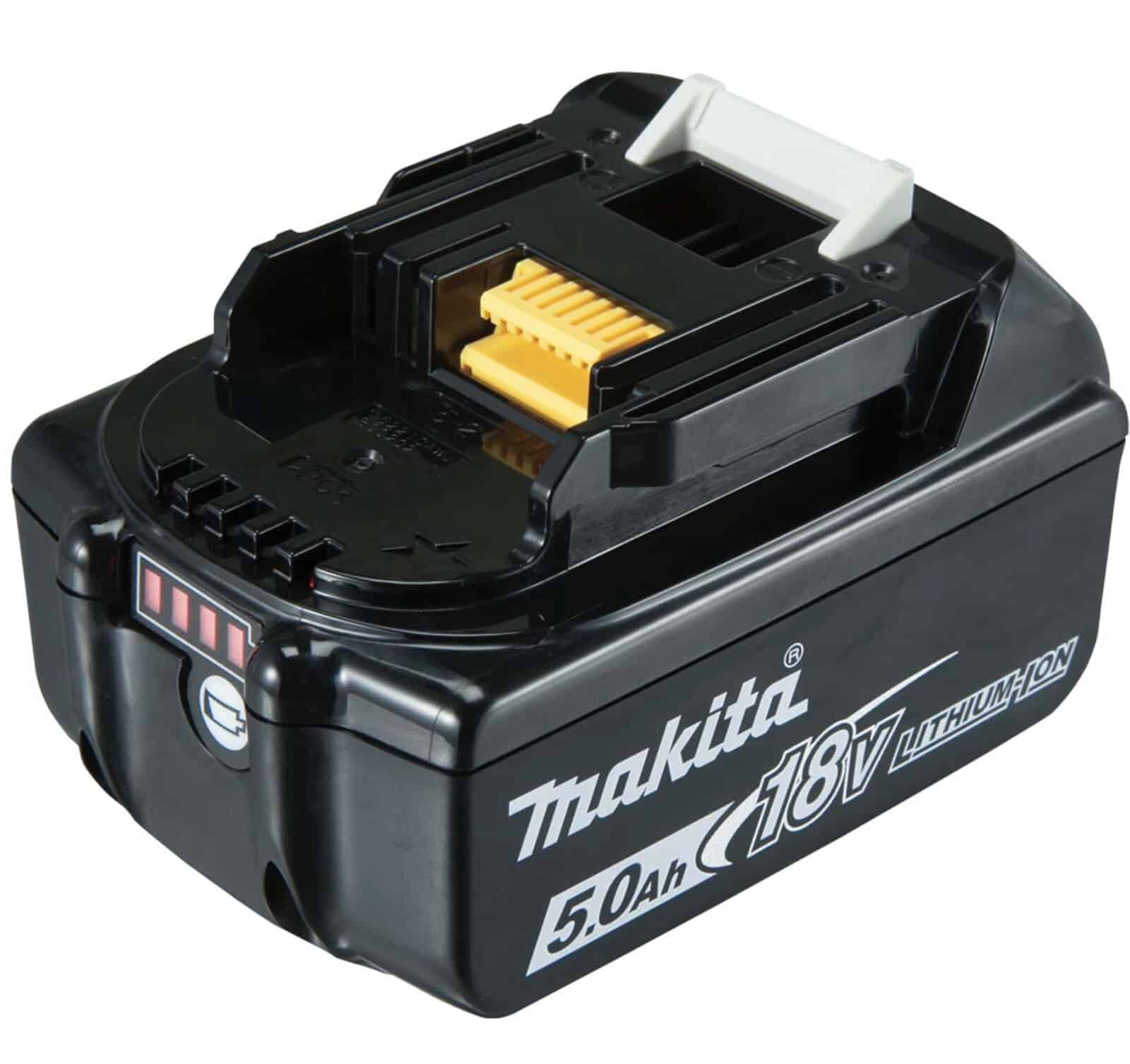 Image presents Makita 18v 2 X 5.0ah Li-ion Batteries + Cordless Dual 2 Port Charger Dc18rd 8