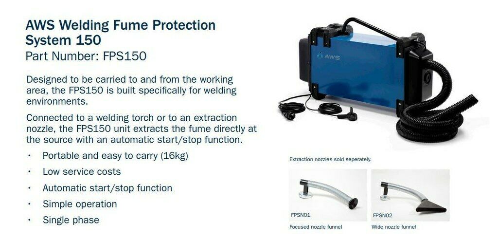 image presents Nederman Aws Welding Fume Dust Extraction System 150 Exhaust Ventilation Lev-3