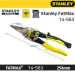 Image presents Stanley Fatmax 250mm Straight Cut Tin Snips Aviation - Cutters / Shears - 3