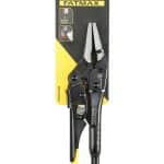 Image presents Stanley *fatmax Lockgrip Long Nose Pliers 150mm* 6" Locking Clamp Vise Vice Grip - 4