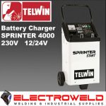 image presents TELWIN-Battery-Charger-230V 12-24V-Car Truck Starter-Sprinter-4000