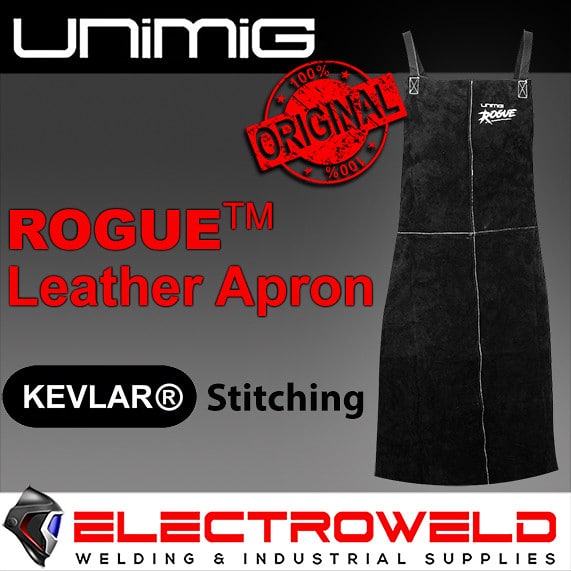 Image presents Unimig Rogue Leather Welding Apron