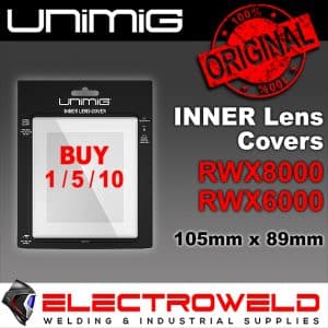 Image presents Unimig 105mm X 89mm Inner Lens For Rwx6000 /umcwh/ Rwx8000 Welding Helmet - Umrwxip