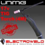 Image presents Unimig 17v Tig Welding Torch Gun, Suits Viper 185, Razor 180, 17v4mcp25 - 4 Metre