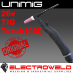 Image presents Unimig 26v Tig Welding Torch Gun - 4 Metre (26v4mcp50)