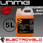 image presents Unimig 5L Anti Spatter Spray Welder Weld 5 Litre Liquid Tub No Rust - Uniguard5