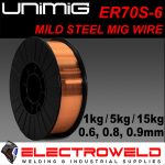 Image presents Unimig 5kg ER70S-6 Mig Steel Welding Wire + Contact Tips + Spatter Spray + Gel, Gas Shielded - 1