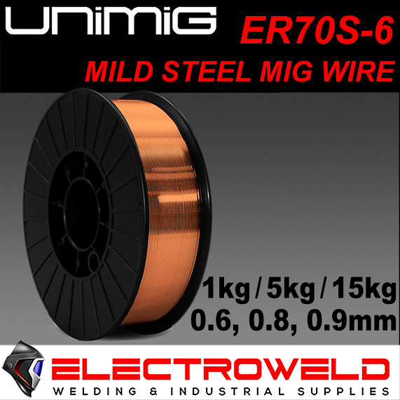 Image presents Unimig 5kg ER70S-6 Mig Steel Welding Wire + Contact Tips + Spatter Spray + Gel, Gas Shielded - 1