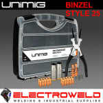 image presents Unimig Binzel 25 Style Mig Torch Welding Consumable Starter Kit - Umsk25