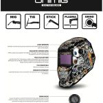 Image presents Unimig Chaos Automatic Welding Helmet + 5 X Outer Lenses - Um-h-chaos - 7