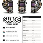 Image presents Unimig Chaos Automatic Welding Helmet + 5 X Outer Lenses - Um-h-chaos - 8