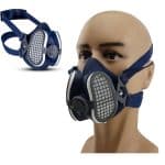 Image presents Unimig Elipse SPR502 Half Face P2 Respirator Dust Reusable Smoke Paint Welding - 5