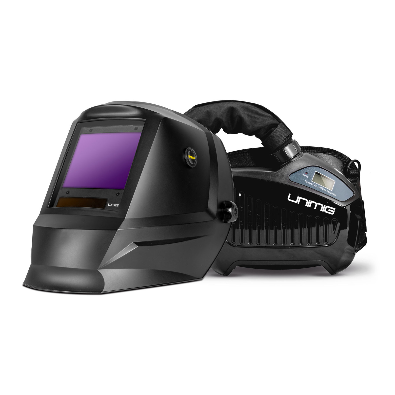 Image presents Unimig Powered Air Purifying Welding Helmet Respirator Mig Tig Papr U21014k - 4