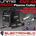 Image presents Unimig Razor Cut 40 Plasma Cutter Sc80 Torch Clamp, Razorcut Welding U14001k 1