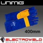 Image presents Unimig Rogue Welding Protection Bundle leather Apron, Hood, Gloves - 3