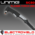 Image presents Unimig Sc80 Suregrip Plasma Cutter Torch - 6m