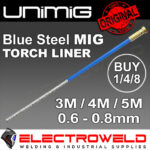 Image presents Unimig Steel Mig Torch Neck Liner Welding For SB15 SB24 SB25 SB36