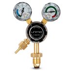 Image presents Unimig Twin Gauge Oxygen Gas Regulator Welding Flow Meter - Oxyreg - 2